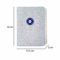 Cuaderno Premium A5 con Tapa Dura de Tela Cosida, Bordado Floral, con 132 Hojas, para Regalo Corporativo