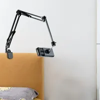 Support de tablette métallique flexible et réglable à 360 degrés avec support de téléphone anti-vibration pour tableau de bord et bureau, idéal pour la prise de photos