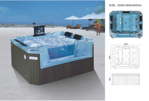 Balboa kontrol sistemi tv ahşap su genç hollandalı küvet sıcak küvet - Product Image 2