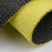 Rutsch feste 2 mm karierte Gymnastik stoffe Faux Synthetic PU Mikro faser Carbon Textur Leder für Car Sportswear Schutz ausrüstung
