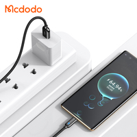 Cable USB-C Mcdodo 619 con Apagado Automático, 1m, Carga Inteligente con Patente IC, Recarga en 2H, Carga Rápida QC4.0/3.0, Indicador LED Azul/Rojo