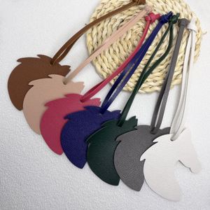 Fast Delivery PU Leather Horse Head Shape <b>Charms</b> Pendant Cute <b>Bag</b> <b>Charm</b> Keychain Ladies Trendy Purse <b>Charm</b> - Product Image 2