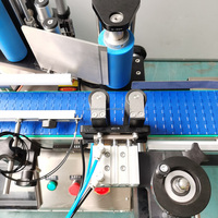Machine d'étiquetage semi-automatique PLC de bureau pour boîtes de conserve alimentaires, boîtes de jus, bouteilles, haute précision 1 mm, industrie des bouteilles en aluminium