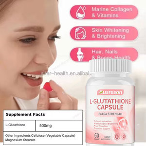 Capsules de L-glutathion OEM, Complément Alimentaire Beauté, 500-10000mg, Capsules de L-glutathion Éclaircissantes pour <span class=keywords><strong>la</strong></span> Peau avec Collagène et <span class=keywords><strong>Vitamine</strong></span> <span class=keywords><strong>C</strong></span> - Product Image 2
