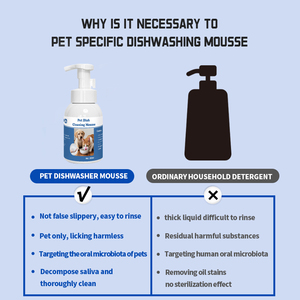 <span class=keywords><strong>Mousse</strong></span> para Lavar Platos de Mascotas, Espuma Suave, Sin Contacto, Manos Libres, Limpieza Duradera de Platos, Característica Especial en Existencia - Product Image 4