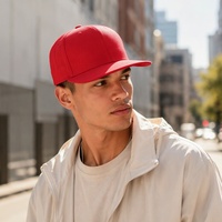 Casquette Snapback Vintage à Visière Plate 6 Panneaux Respirante en Polyester Coton Chapeau de Baseball Logo Personnalisé Décontracté Sports de Plein Air