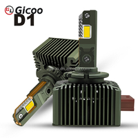 Ampoules de phares de voiture LED Xénon Gicoo D2S D4S HID Canbus Turbo 12V Nouveau 6000K 110W 14000 Lumens Plug&Play Adaptation Universelle