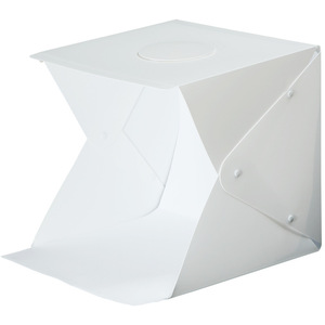 Mini Folding <b>Shooting</b> Tent Box 40cm With Led Lights For Product Photography Plastic Material Plug Powered - Product Image 2