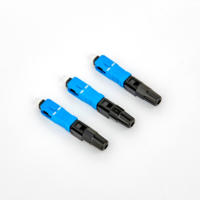 Conector Rápido de Fibra Óptica CATV Monomodo de 55 mm HC01 c SX SC UPC para Montaje en Campo, Sin Fusión