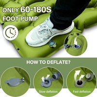Personnalisé Portable Ultraléger Tpu Compact Léger Double Gonflable Tapis De Couchage Air Matelas Camping Matelas De Couchage