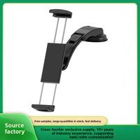 Support de tablette et de téléphone pour voiture, 15 pouces, extra-large, en plastique, à ventouse, rotation à 360 degrés, fixation sur grille d'aération, écran pliable