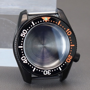 Boîtier de montre noir modifié <span class=keywords><strong>Seiko</strong></span> SPB185/SPB187J1 <span class=keywords><strong>Mod</strong></span> SKX pièces Fit NH35 NH36 mouvement 28.5mm cadran verre saphir - Product Image 4