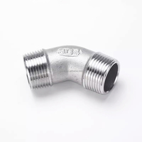 Raccord de tuyauterie en acier inoxydable 304 X22027ST, filetage mâle, coude à 45 degrés