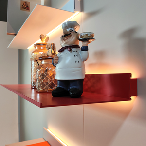 Estante de Pared Desmontable Tipo L Negro y Dorado para <span class=keywords><strong>Acuario</strong></span>, Soporte Flotante para Plantas y Corales - Product Image 6