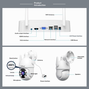 Überwachungssysteme 8-Wege-<span class=keywords><strong>IP</strong></span>-Kamerasystem 2 Millionen Pixel Mini-Kamera mit Bewegungserkennung Alarm Smart-Kamera WLAN - Product Image 4