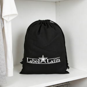Sacs à cordon en toile de coton réutilisables écologiques avec logo personnalisé pour emballage cadeau de mariage ou de fête - Product Image 1
