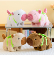 Jouet en peluche interactif Capybara mignon, super doux, avec sonnerie et rembourrage en coton PP, anti-stress, cadeau pour enfants