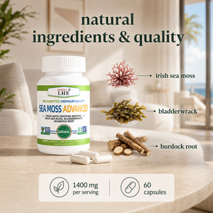 แคปซูลสาหร่ายทะเลคุณภาพสูง Shecome Sea Moss Advanced 1400 มก. เสริมสร้างภูมิคุ้มกันเพื่อสุขภาพสำหรับผู้ใหญ่ อาหารเสริมสาหร่ายทะเลสูตรเข้มข้น - Product Image 5
