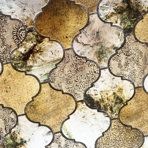 Azulejos de pared de <span class=keywords><strong>Color</strong></span> dorado de lujo de diseño moderno, salpicaduras de baño para cocina, baño, Villa, decoración Interior del hogar - Product Image 4