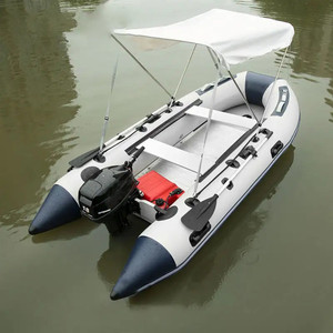 Bote de remos inflable para 5 personas para deportes acuáticos, bote plegable de Material de PVC para pescar en el <span class=keywords><strong>lago</strong></span>, uso al aire libre - Product Image 6