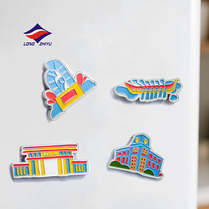 Longzhiyu 18 ans fabricant personnalisé métal émail Attractions architecturales logo Souvenir cadeau aimant de réfrigérateur - Product Image 1