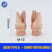 Nouvelle torche de soudage laser à fibre portative QILIN (Kirin) et machine avec buse en cuivre, vis M10, hauteur 25/40 mm, facile à utiliser