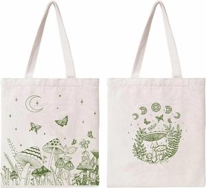 Sac fourre-tout promotionnel en toile 100 % coton, noir, avec poignée, personnalisable avec logo, vente en gros - Product Image 4