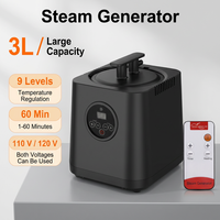 Générateur de vapeur de sauna électrique puissant de 3 l avec 9 niveaux de réglage de la température
