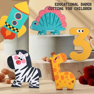 Tijeras de Seguridad para Niños y Niñas en Edad Preescolar, Juguete de Desarrollo Temprano, Kit de Práctica para Cortar Papel, para Edades de 3 a 5 Años - Product Image 4