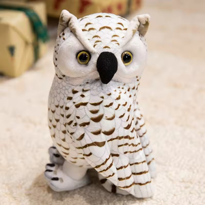 Peluche <span class=keywords><strong>hibou</strong></span> réaliste super douce en gros, adorable <span class=keywords><strong>hibou</strong></span> des neiges en peluche, animal de compagnie réconfortant pour enfants, cadeau - Product Image 5