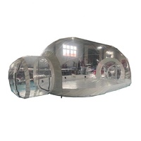 Vente flash : Tente bulle gonflable transparente en PVC de 20 pieds, portable, quatre saisons, imperméable, montage automatique