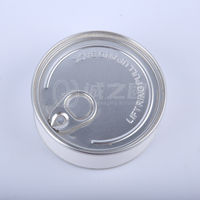 Boîte en carton vide de qualité alimentaire avec logo personnalisé, couvercle métallique facile à ouvrir, emballage en tube de papier pour friandises lyophilisées pour animaux de compagnie