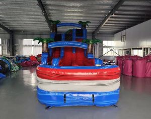 24ft การค้าทำจากพีวีซีขนาดยักษ์สไลเดอร์เป่าลมสำหรับสระน้ำสไลเดอร์ออกแบบได้เองชุดซ่อมทะเลจัดส่ง - Product Image 5