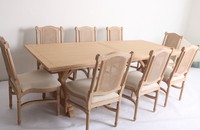 Table à manger sur pieds en X - Base en bois massif - Table professionnelle pour mariages et banquets