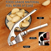 Aluminium Knoflookpers Huishoudelijke Multifunctionele Metalen Knoflook Mashing Artefact Handleiding Knoflook Persgereedschap