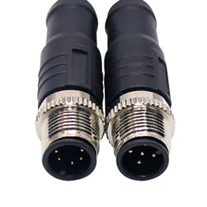 Factory Manufacture 3 4 5 6 8 pin IP67 IP68 M12 Cable Electric Wire Circular Connector