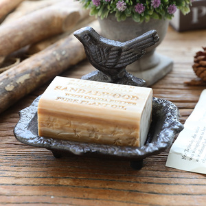 Porte-savon oiseau vintage européen Plateau en métal rustique pour lavabo de villa Décor de <span class=keywords><strong>jardin</strong></span> extérieur en <span class=keywords><strong>fonte</strong></span> en <span class=keywords><strong>fonte</strong></span> en <span class=keywords><strong>fonte</strong></span> - Product Image 3