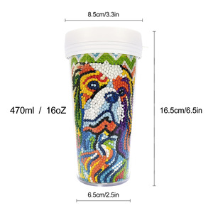 พลาสติก DIY สำหรับทำแก้วมัค ของขวัญแทนมิตรภาพ ตกแต่งแก้วกาแฟของคุณเอง สำหรับเด็กอายุ 7 ปีขึ้นไป - Product Image 1