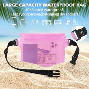 Sac banane étanche en PVC personnalisé avec logo et motif, idéal pour la plage, le sport et la natation, pour téléphone portable - Vente en gros à prix réduit - Product Image 2