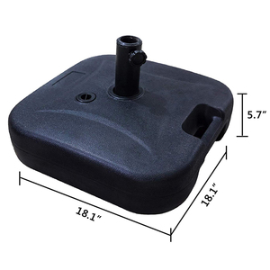 25L Plastic Water Filled Beach <strong>Parasol</strong> Stand Umbrella Pole Holder <strong>Weighted</strong> <strong>Base</strong> - Product Image 2