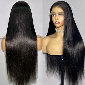 Per Plucked 7x6 HD <span class=keywords><strong>Swiss</strong></span> Lace Double Drawn Glueless 7x6 HD Lace Cheveux humains bruts Perruque sans colle Cheveux vietnamiens - Product Image 1