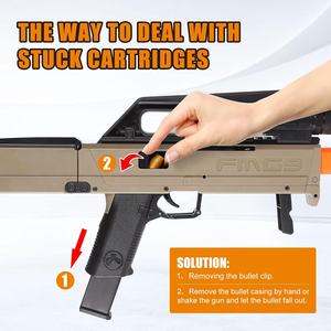 NOUVEAU FMG9 Pistolet Mitrailleur Pliant à Balles Souples, Lanceur de Balles en Mousse en Plastique, Effet Vibrant, Jouet Électronique d'Extérieur - Product Image 4