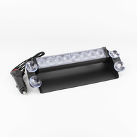 Neue 8 LEDs Blinkende Windschutzscheiben-Armaturenbrett-Stroboskoplichtleiste Oberflächenmontage Notfall-Deckleuchten Visier-Warnleuchte für Autos und LKWs