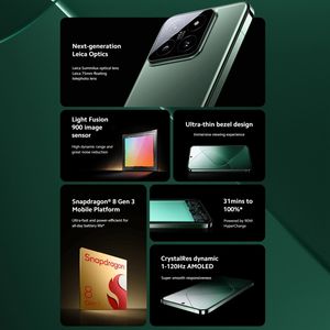 Versión 14, Teléfono Inteligente Android 5G, 12GB+512GB, Carga Rápida Inalámbrica de 50W, NFC, Celulares, Smartphone 5G - Product Image 3