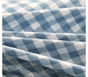 Juego de Ropa de <span class=keywords><strong>Cama</strong></span> Moderna de Cuatro Piezas, Diseño de Plantas, Algodón Lavado de Buena Calidad, <span class=keywords><strong>Funda</strong></span> de Edredón y Sábanas para Dormitorio de Estudiantes, 4 Piezas - Product Image 3