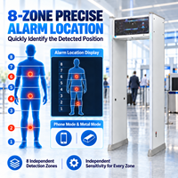 Détecteur de métaux à portée étendue en promotion, affichages doubles multimodes, scanner multi-zones, 29 pouces, étanche pour extérieur, sécurité aéroportuaire et scolaire