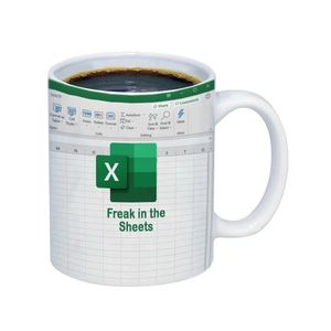Hoja de cálculo divertida Excel Taza 11 OZ Contador Taza Regalos Cerámica blanca Novedad Taza de té - Product Image 3