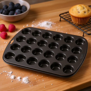 Kaiser - Bandeja antiadherente para hornear mini muffins y cupcakes, con capacidad para 24 tazas - Product Image 3