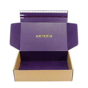 Biểu Tượng Tùy Chỉnh <span class=keywords><strong>Kraft</strong></span> Giấy Có Thể Tái Chế Các Tông Sóng Hộp Tự Niêm Phong Bưu Phẩm Vận Chuyển Hộp Với Tear Dải Thân Thiện Với Môi - Product Image 2