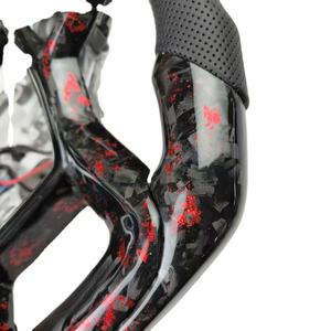 <span class=keywords><strong>พวงมาลัย</strong></span>คาร์บอนไฟเบอร์แท้ <span class=keywords><strong>D</strong></span>-Shape ยี่ห้อ DINGNUO สำหรับรุ่น Raptor Sports แบบ 3 ก้าน ขนาดด้ามจับ 35 มม. วัสดุหนัง - Product Image 4